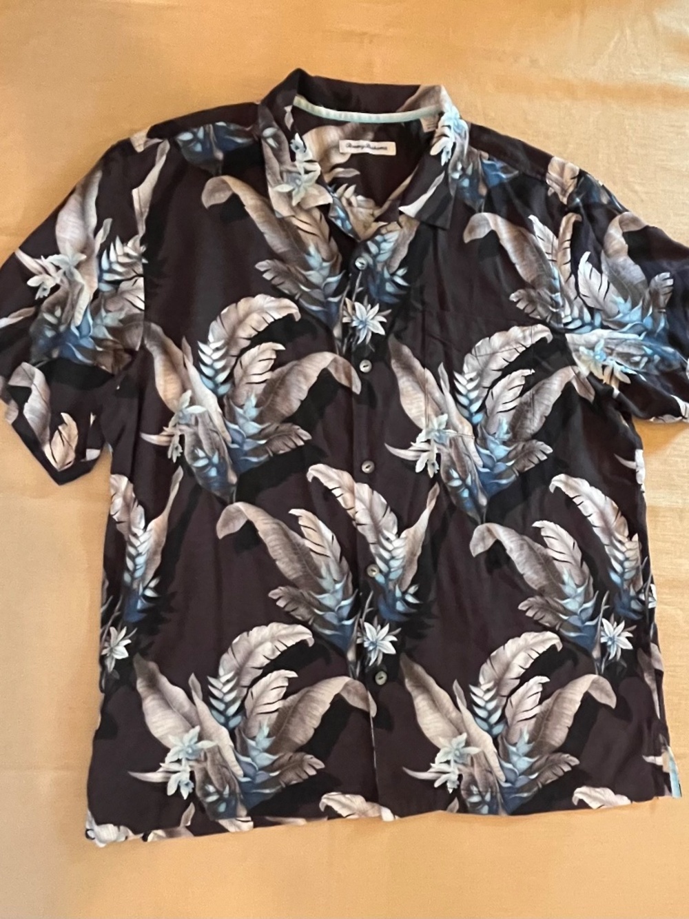 Men's Tommy Bahama Montego Blooms 100% Washable Silk Hawaiian Shirt XL